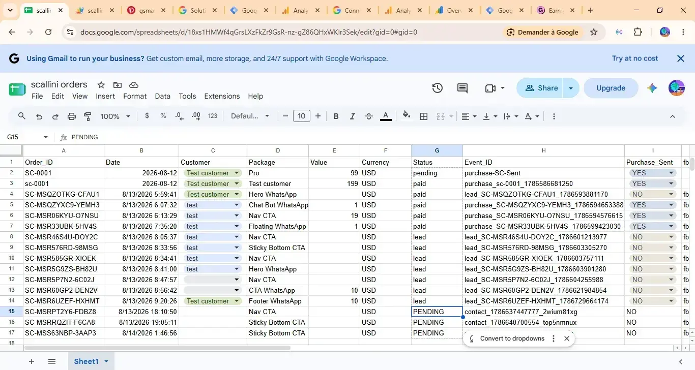 Google Sheets CAPI Integration